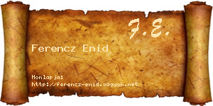 Ferencz Enid névjegykártya